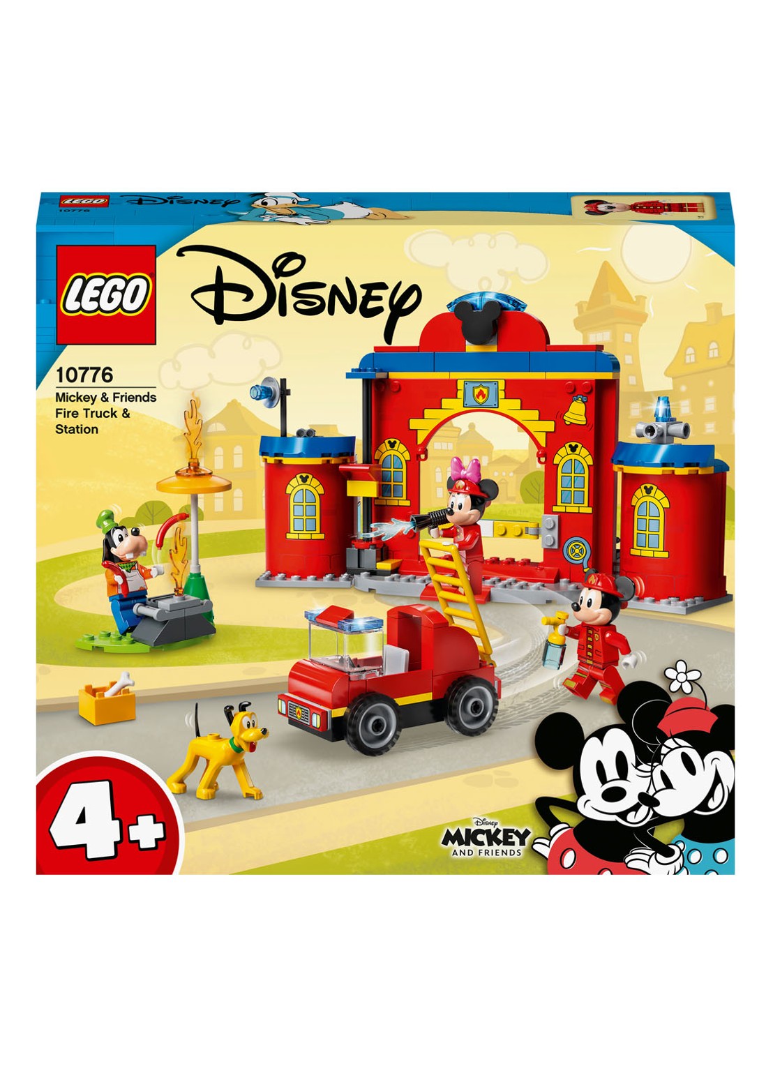 LEGO Mickey Mouse Brandweerkazerne & auto - 10776 - voorkant rood