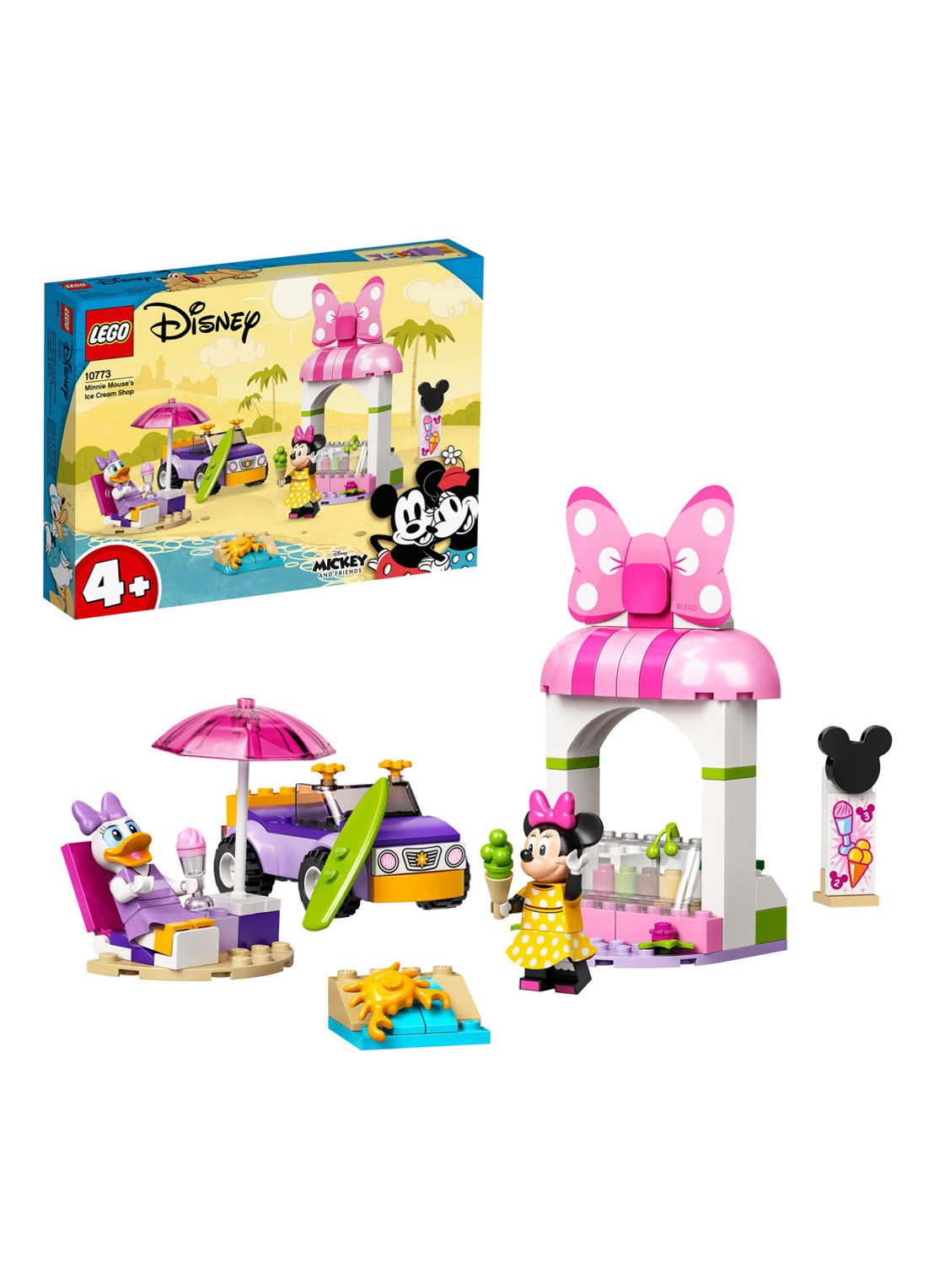 LEGO Mickey Mouse Minnie Mouse ijssalon - 10773 - detail roze
