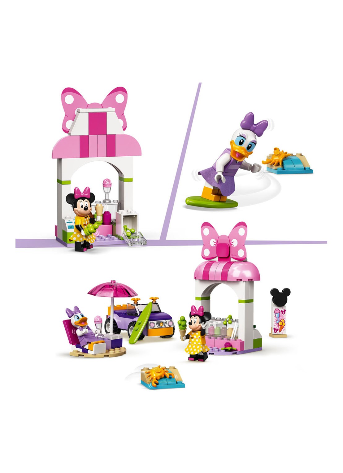 LEGO Mickey Mouse Minnie Mouse ijssalon - 10773 - detail 2 roze