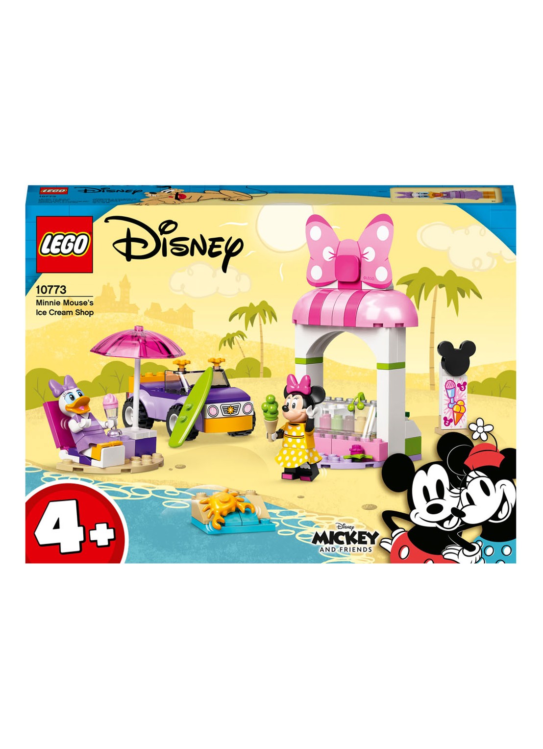 LEGO Mickey Mouse Minnie Mouse ijssalon - 10773 - voorkant 6 roze