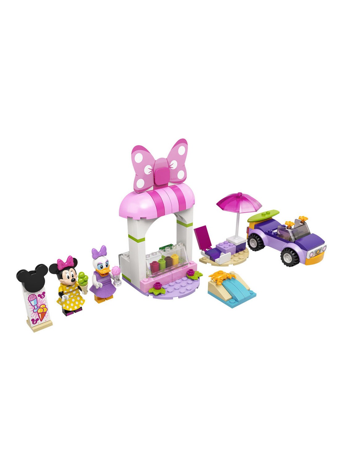 LEGO Mickey Mouse Minnie Mouse ijssalon - 10773 - voorkant 7 roze