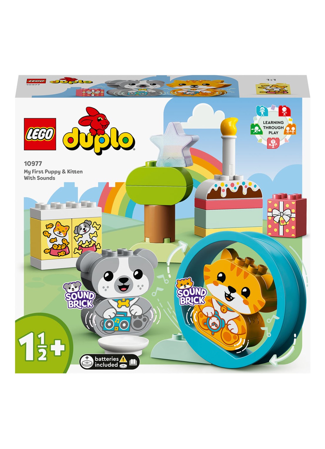 LEGO Mijn eerste puppy en kitten met geluid - 10977 - voorkant multicolor