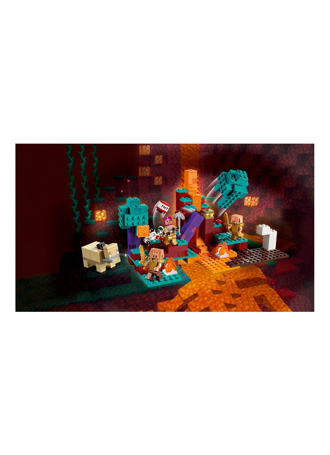 LEGO Minecraft Het verwrongen bos - 21168 - detail 5 turquoise
