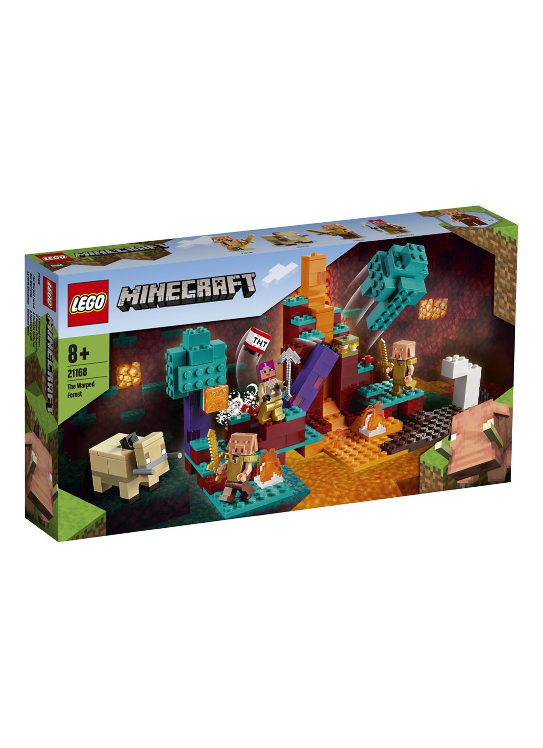 LEGO Minecraft Het verwrongen bos - 21168 - voorkant 6 turquoise