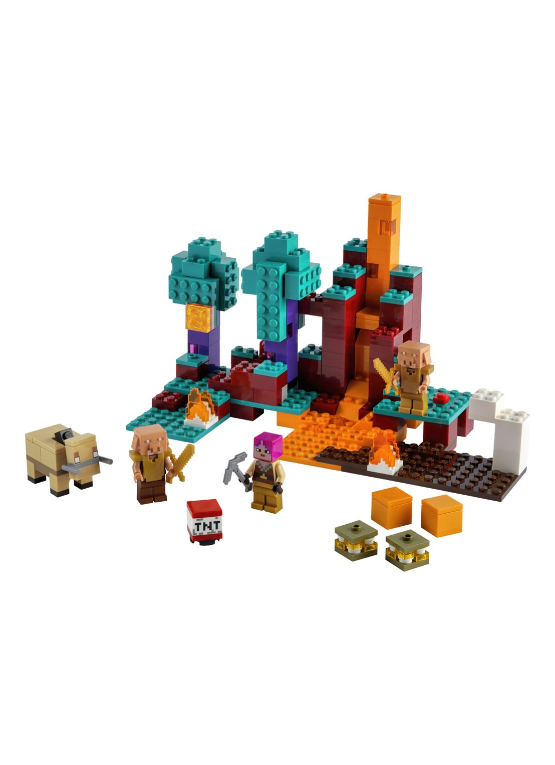 LEGO Minecraft Het verwrongen bos - 21168 - voorkant 7 turquoise