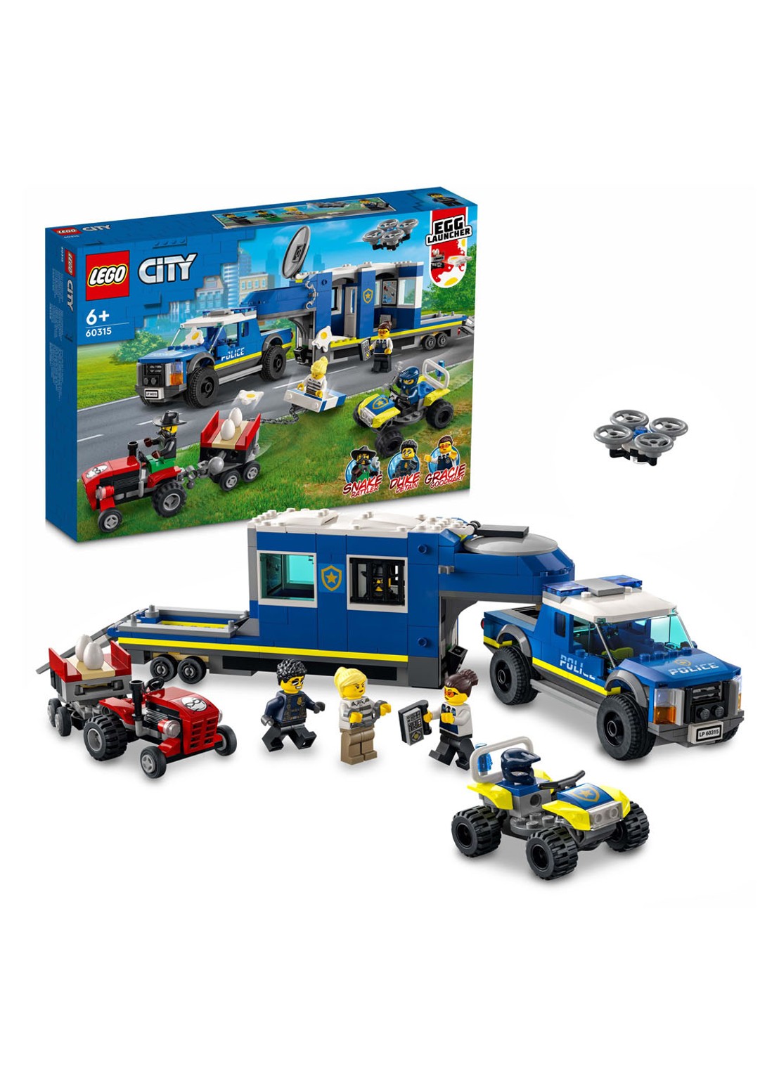 LEGO Mobiele Commandowagen Politie bouwspeelgoed - 60315 - detail multicolor