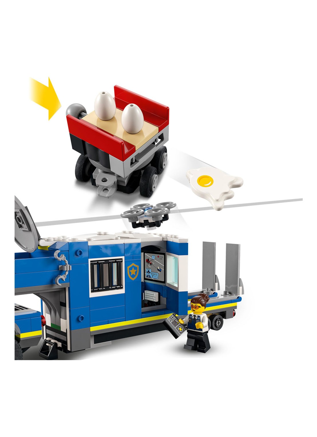 LEGO Mobiele Commandowagen Politie bouwspeelgoed - 60315 - detail 2 multicolor