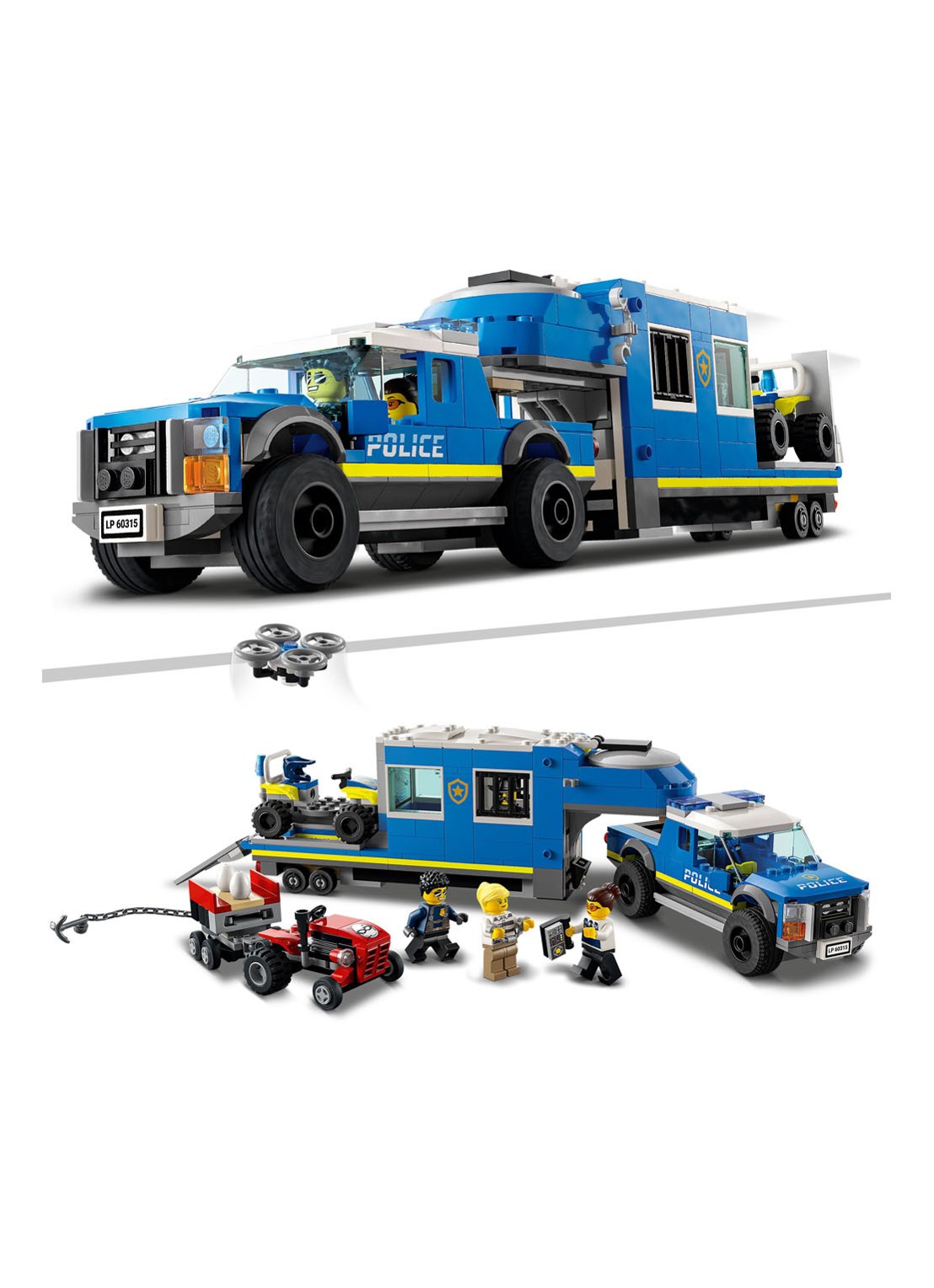 LEGO Mobiele Commandowagen Politie bouwspeelgoed - 60315 - detail 5 multicolor