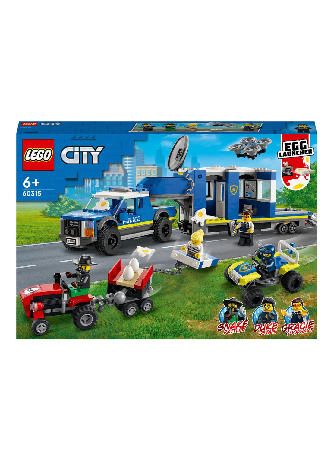 LEGO Mobiele Commandowagen Politie bouwspeelgoed - 60315 - voorkant 6 multicolor