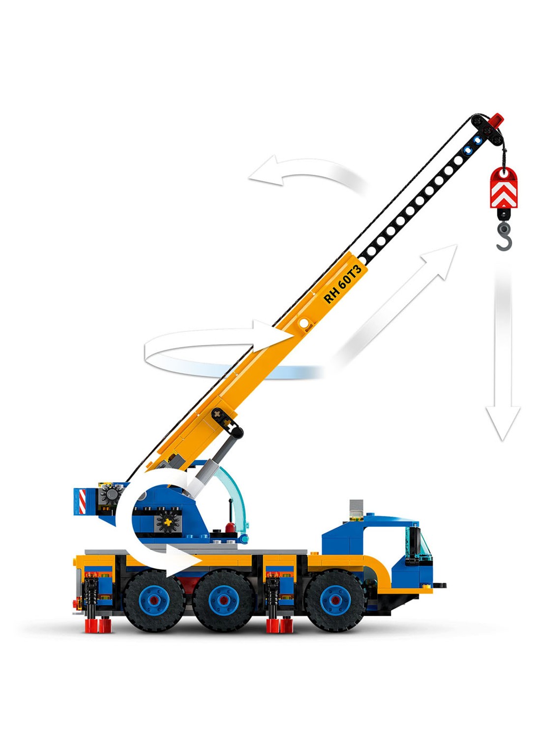 LEGO Mobiele Kraan bouwspeelgoed - 60324 - detail 5 multicolor