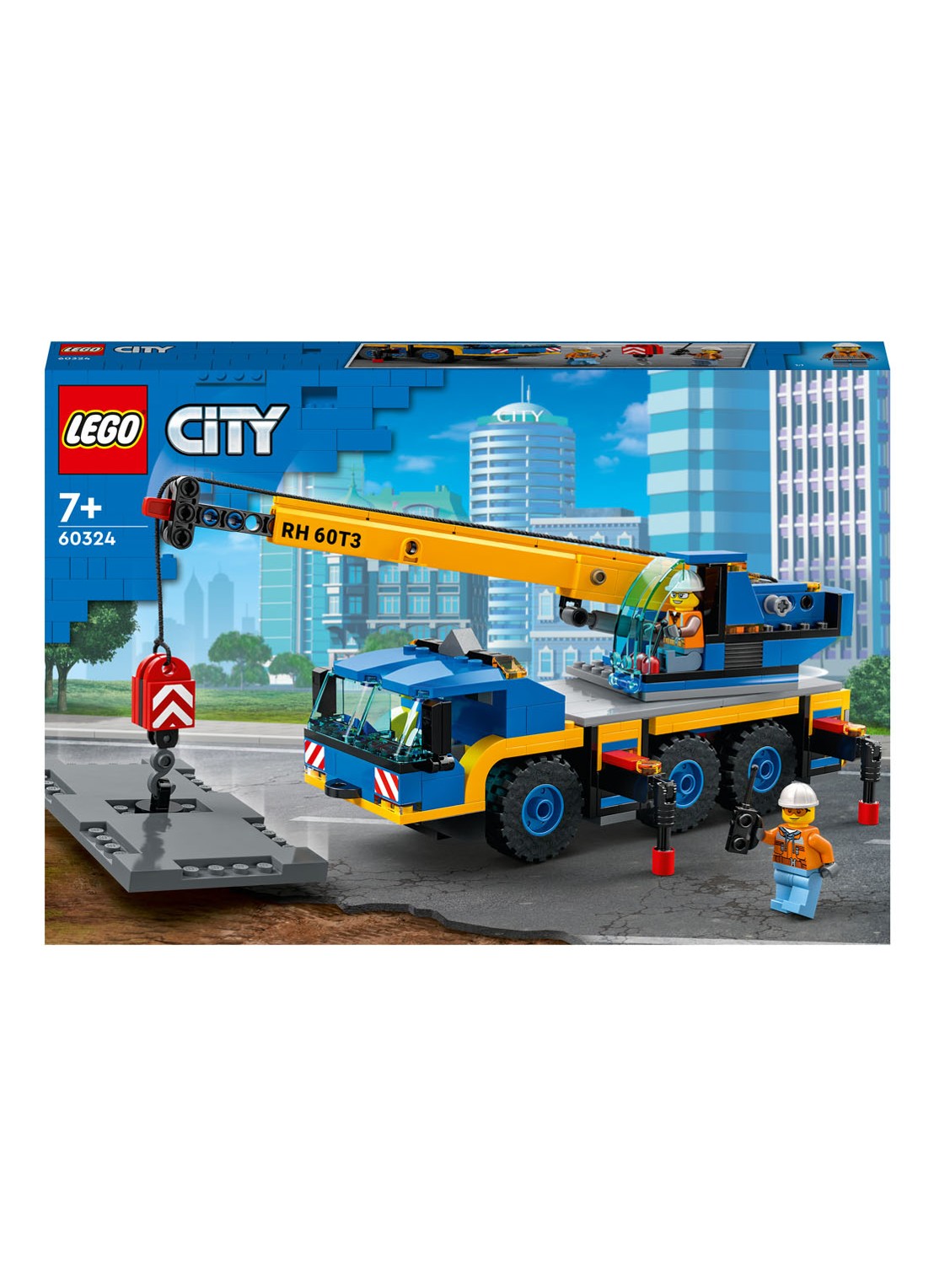 LEGO Mobiele Kraan bouwspeelgoed - 60324 - voorkant multicolor
