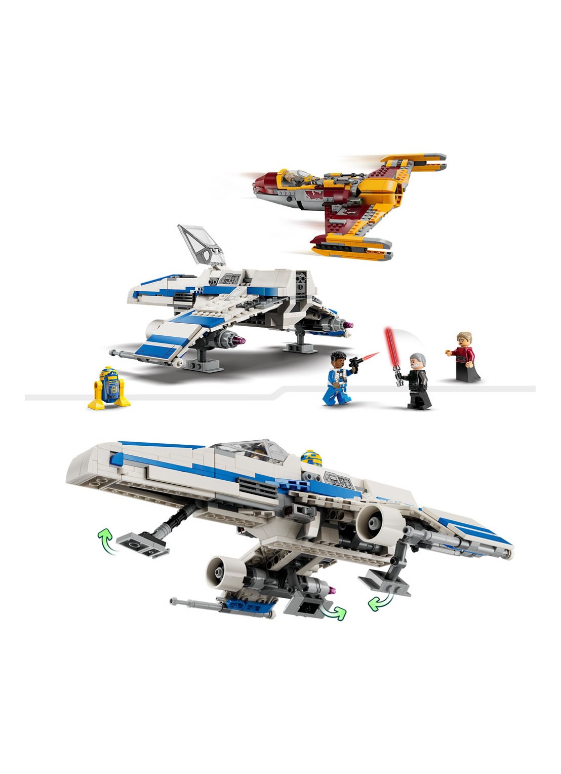 LEGO New Republic E-wing vs. Shin Hati's Starfighter Ruimteschip - bouwset 75364 - detail 3 multicolor