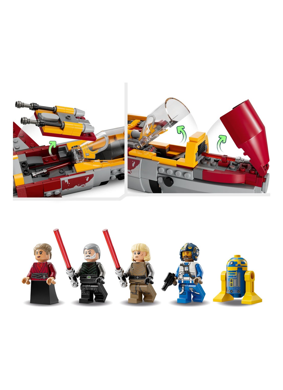LEGO New Republic E-wing vs. Shin Hati's Starfighter Ruimteschip - bouwset 75364 - detail 5 multicolor