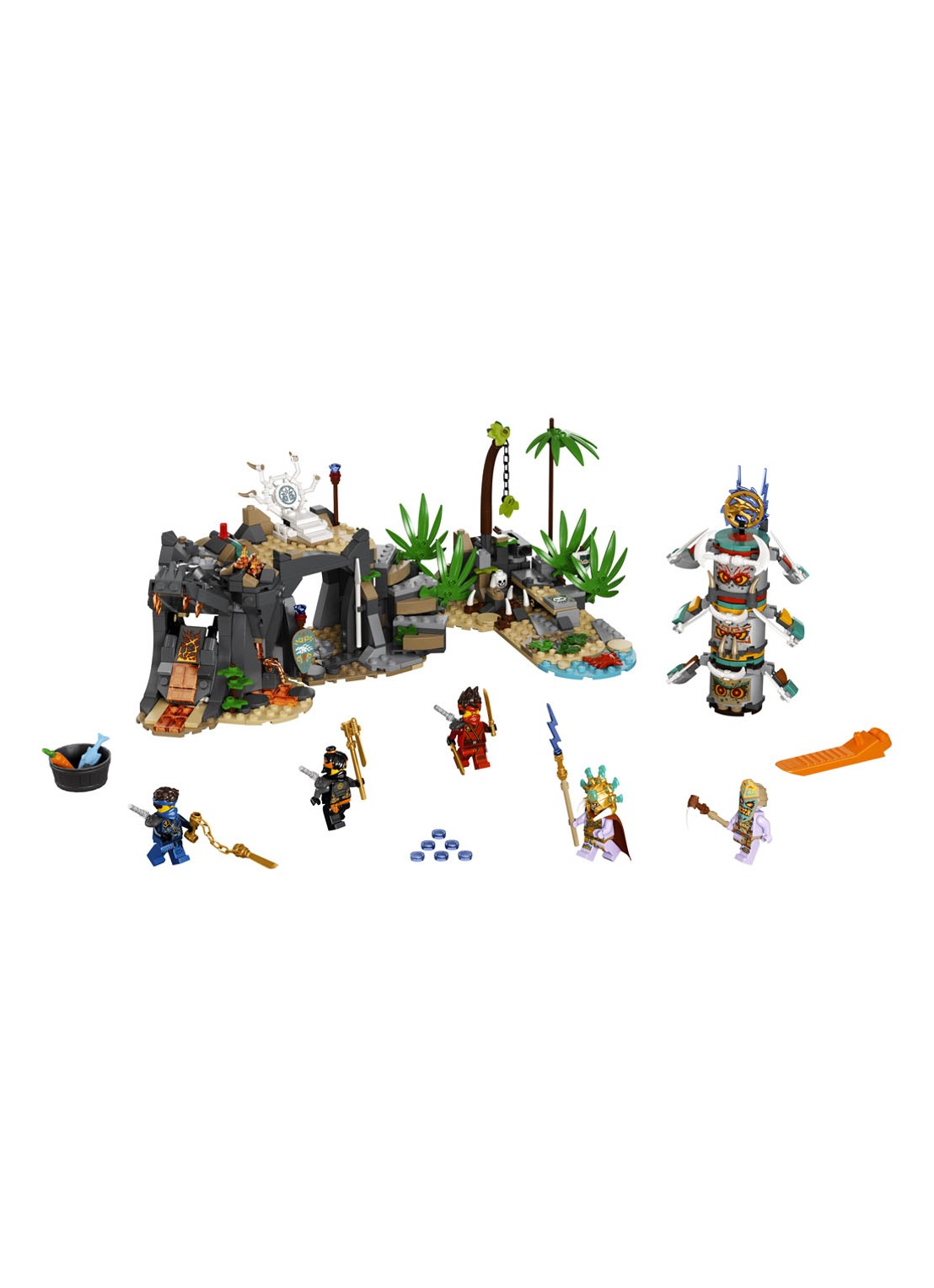 LEGO NINJAGO Het dorp van de Beschermers - 71747 - voorkant 7 donkergrijs