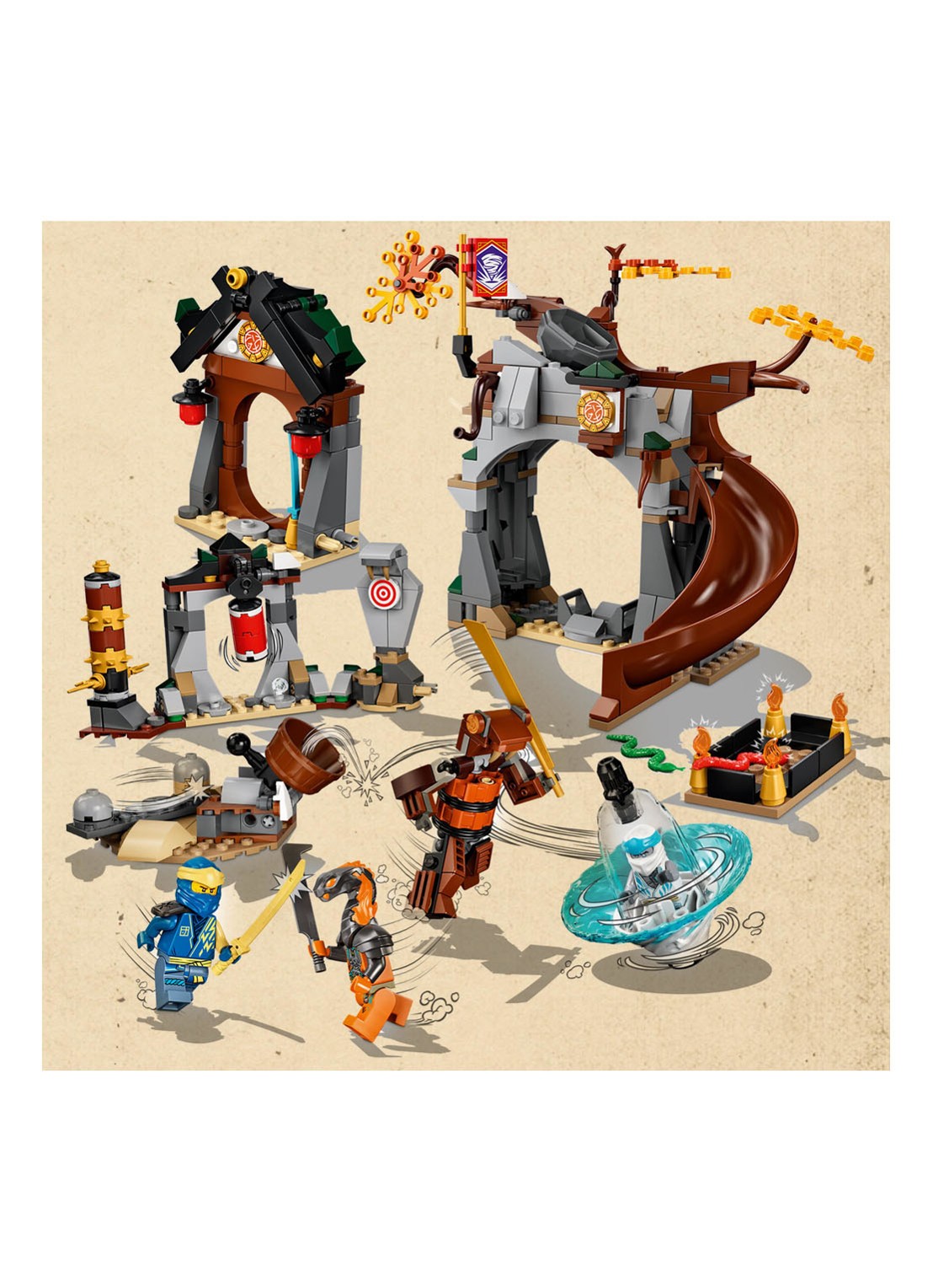LEGO NINJAGO Ninja Trainingcentrum Spin Speelset- 71764 - detail 3 multicolor