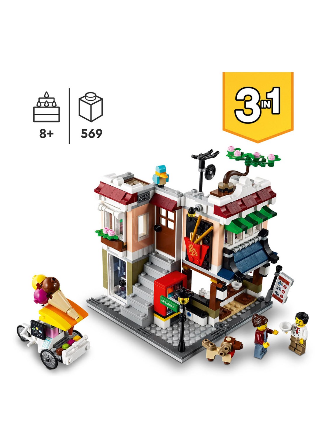 LEGO Noedelwinkel in de stad - 31131 - detail 4 multicolor