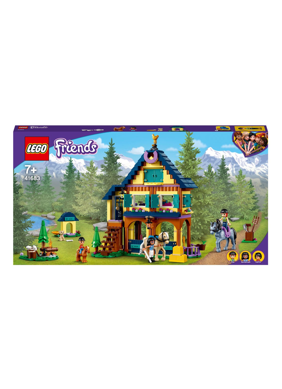 LEGO Paardrijdbasis in het bos Set - 41683 - voorkant 6 bruin