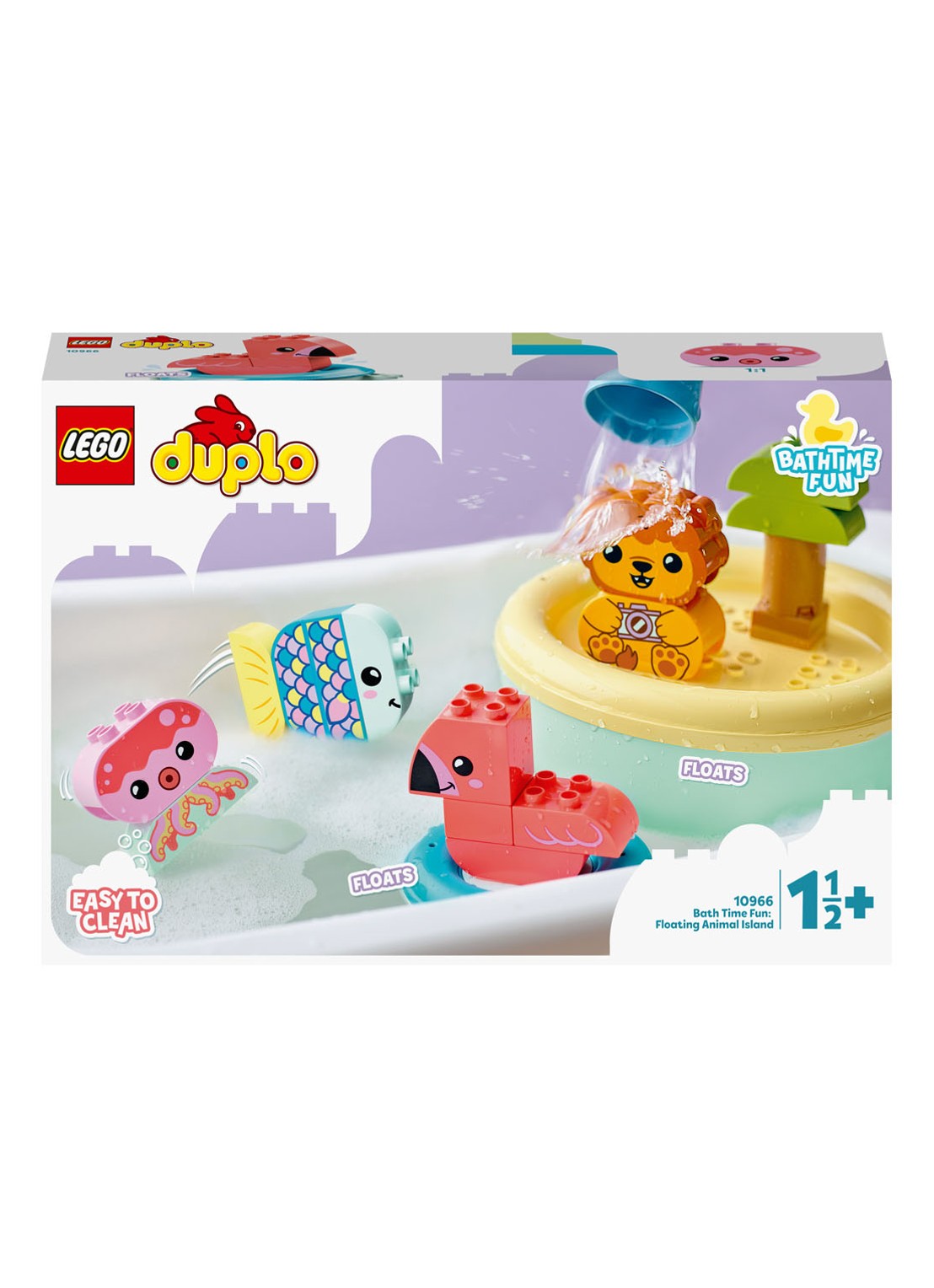 LEGO Pret In Bad Drijvend Diereneiland bouwspeelgoed - 10966 - voorkant multicolor