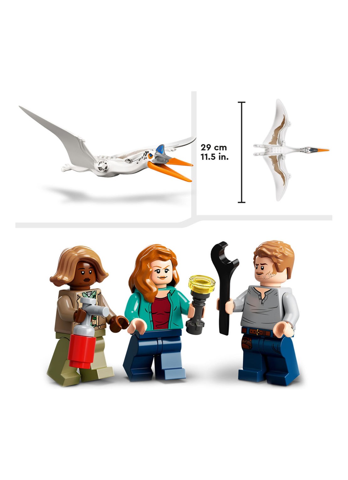 LEGO Quetzalcoatlus vliegtuighinderlaag - 76947 - detail 3 multicolor