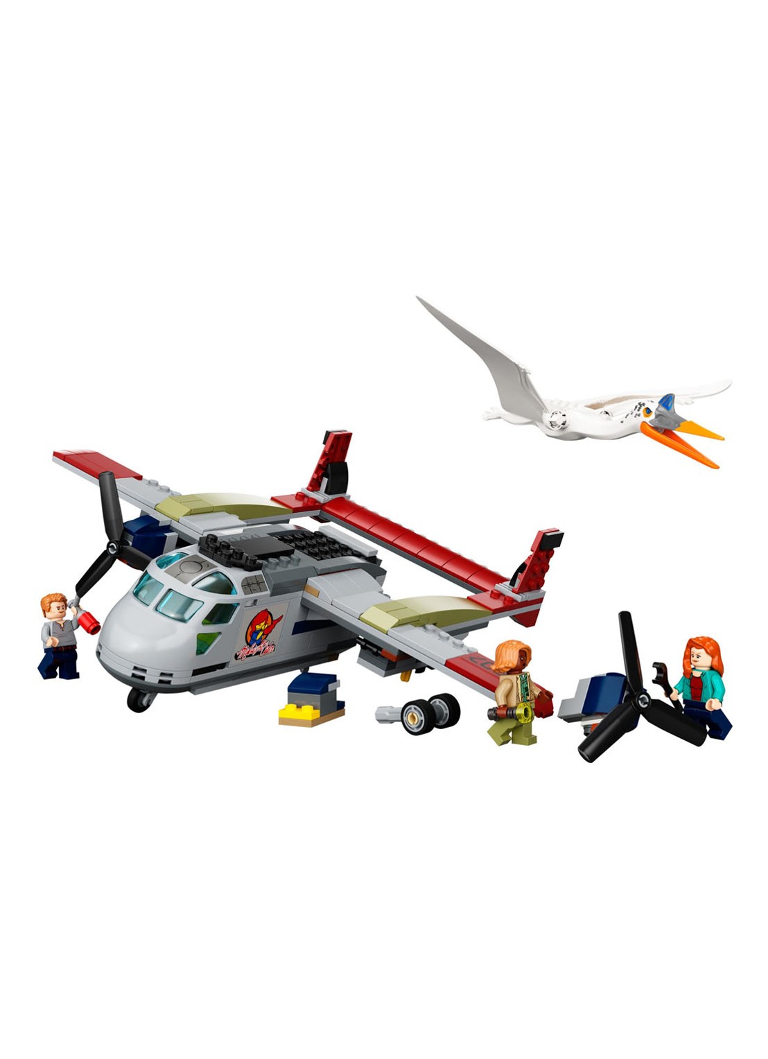 LEGO Quetzalcoatlus vliegtuighinderlaag - 76947 - voorkant 7 multicolor