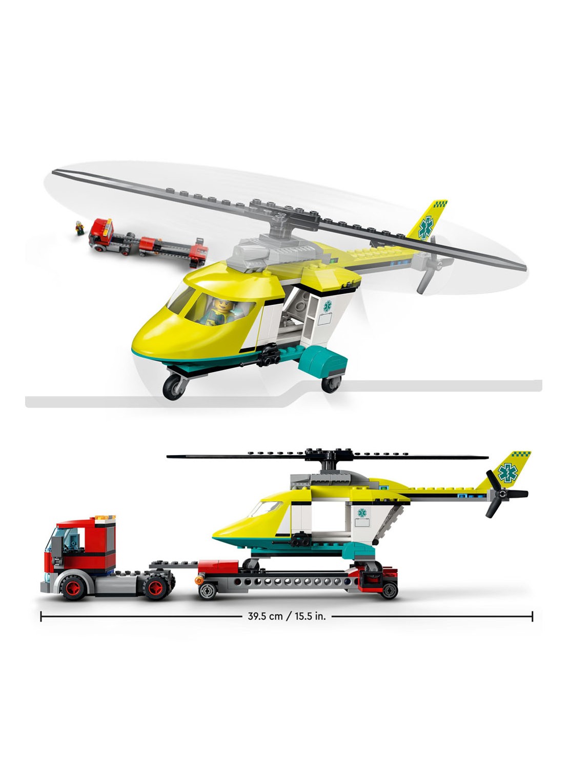 LEGO Reddingshelikopter Transport bouwspeelgoed - 60343 - detail 2 multicolor
