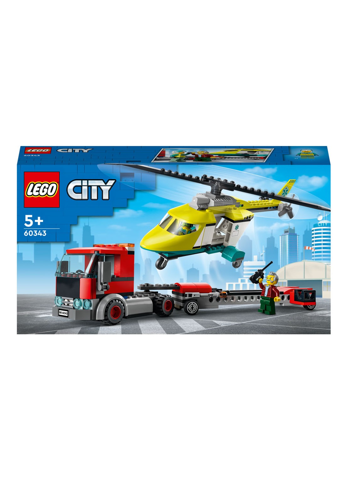 LEGO Reddingshelikopter Transport bouwspeelgoed - 60343 - voorkant 6 multicolor