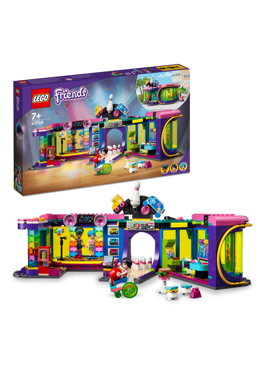 LEGO Rolschaatsdisco speelhal - 41708 - detail 3 multicolor