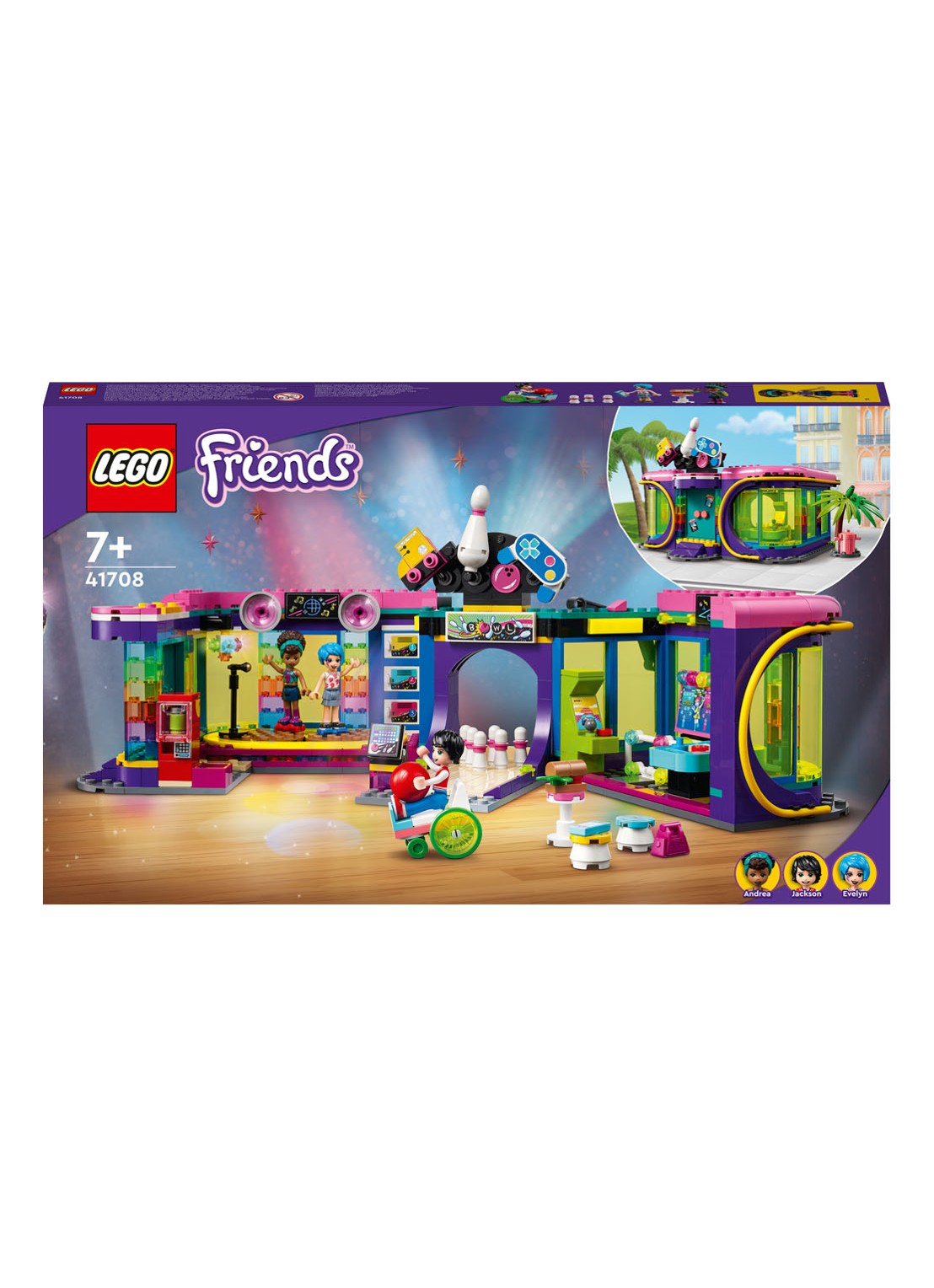 LEGO Rolschaatsdisco speelhal - 41708 - voorkant multicolor