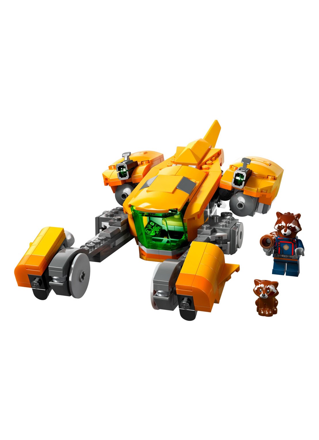 LEGO Schip van Baby Rocket Guardians of the Galaxy bouwset - 76254 - detail multicolor