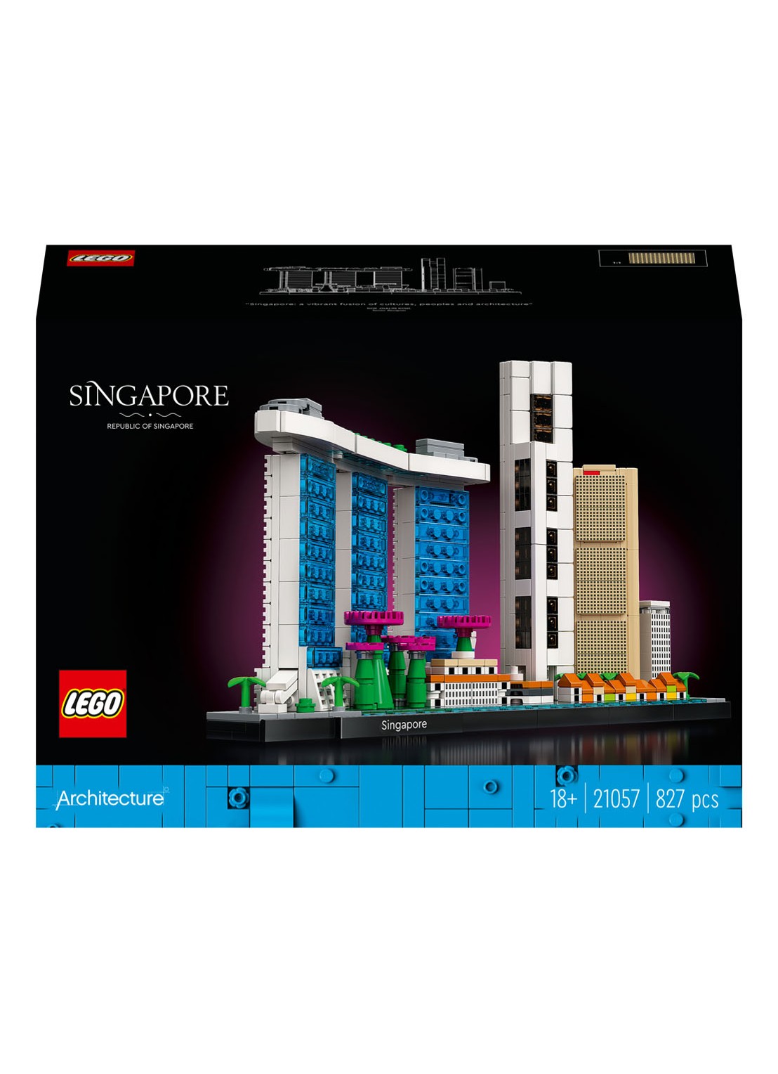 LEGO Singapore bouwspeelgoed - 21057 - voorkant multicolor