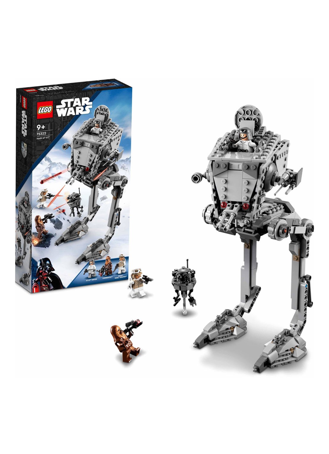LEGO Slag Van Hoth AT-ST bouwspeelgoed - 75322 - detail 3 multicolor
