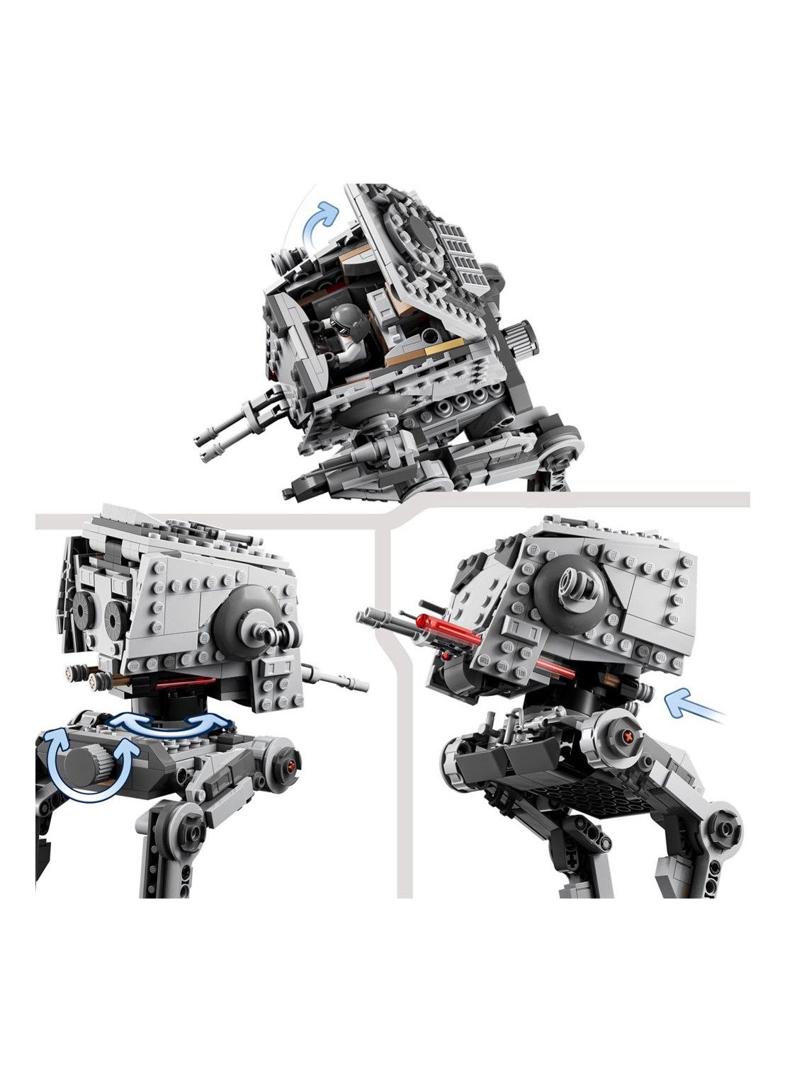 LEGO Slag Van Hoth AT-ST bouwspeelgoed - 75322 - detail 5 multicolor