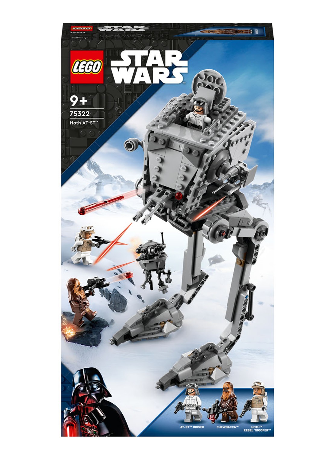 LEGO Slag Van Hoth AT-ST bouwspeelgoed - 75322 - voorkant multicolor