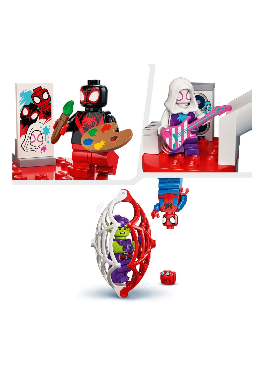 LEGO Spider Man Webuitvalsbasis Ontmoeting -10784 - detail 5 multicolor