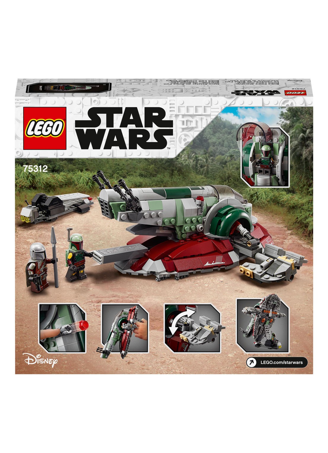 LEGO Star Wars Boba Fett's sterrenschip - 75312 - detail 5 multicolor