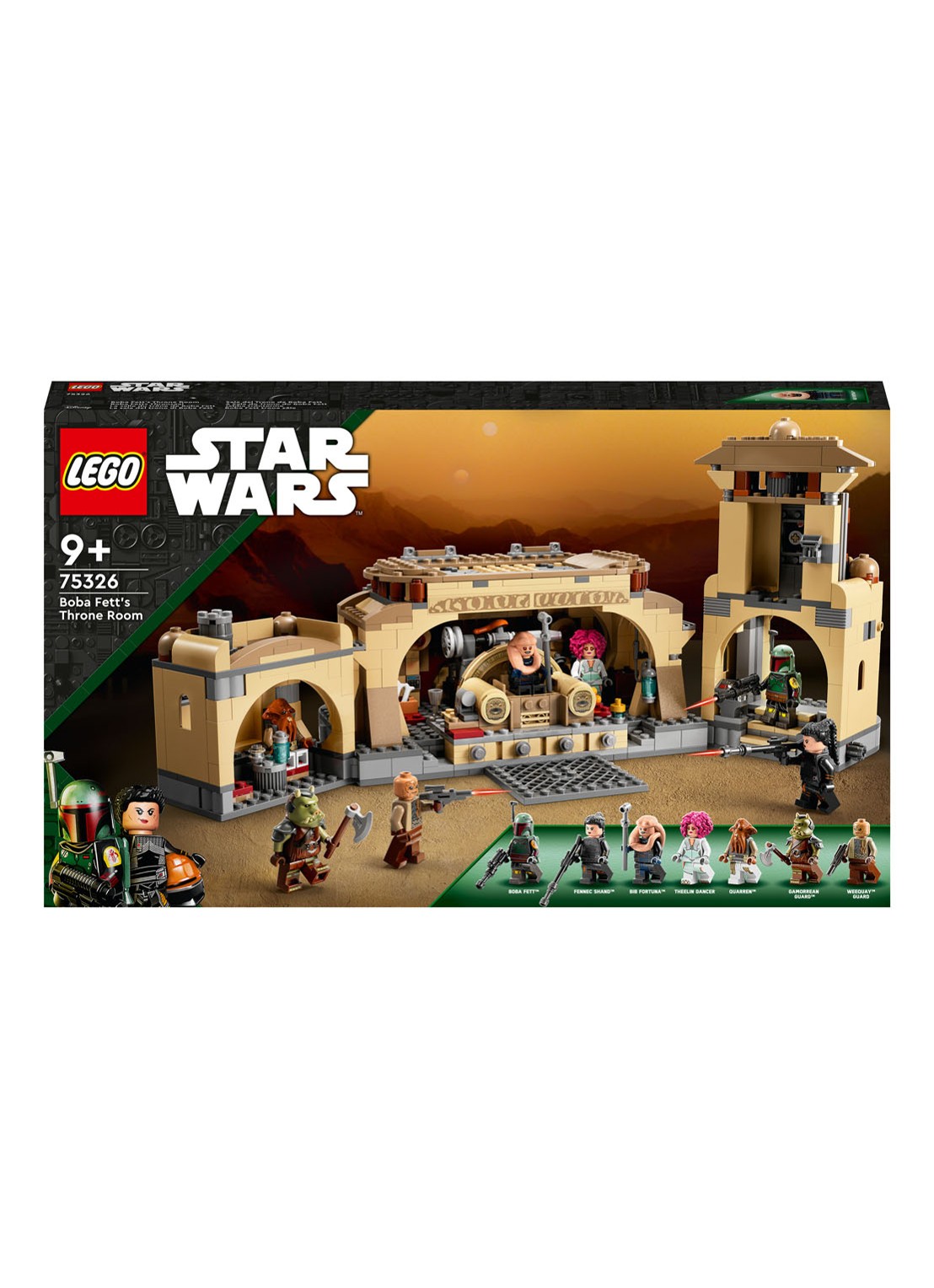 LEGO Star Wars Boba Fett's Troonzaal set - 75326 - voorkant 6 multicolor