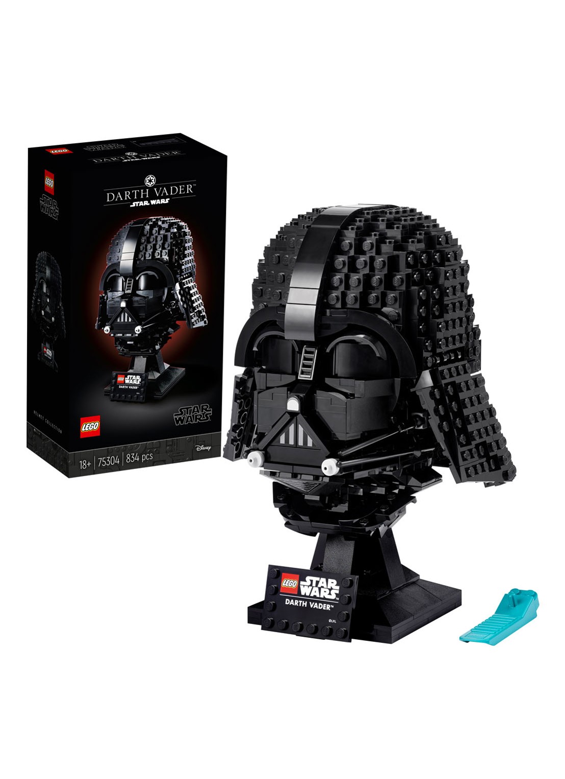LEGO Star Wars Darth Vader helm - 75304 - detail 3 zwart