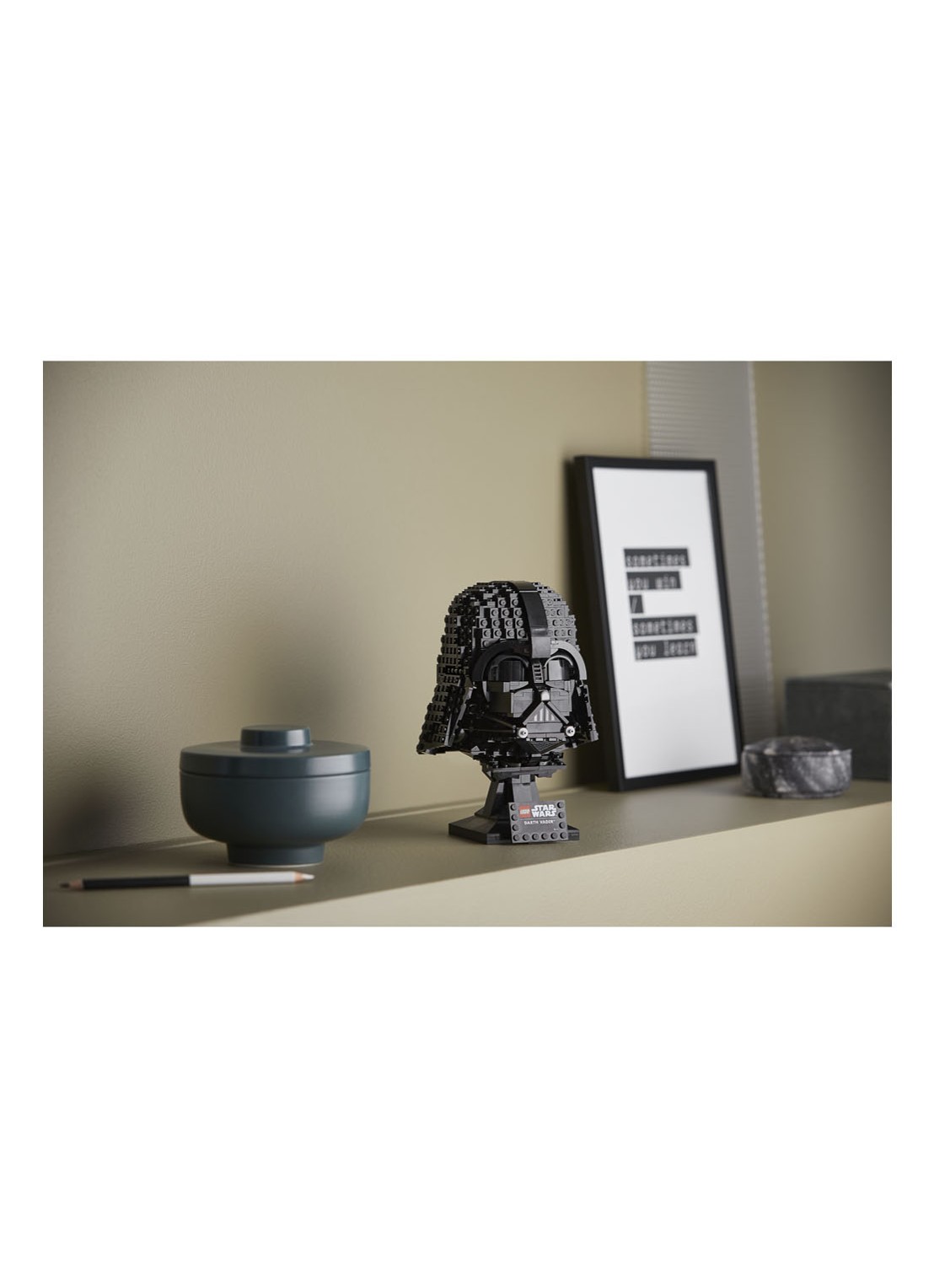 LEGO Star Wars Darth Vader helm - 75304 - detail 5 zwart
