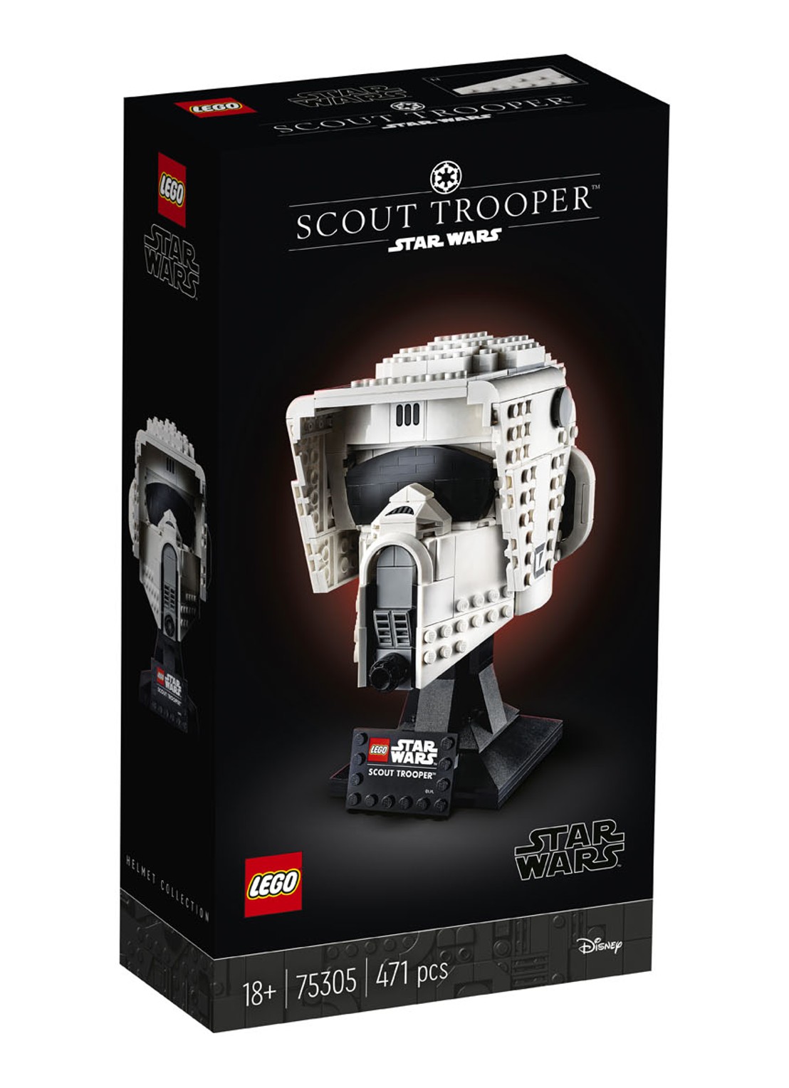 LEGO Star Wars Darth Vader helm - 75304 - detail 7 zwart