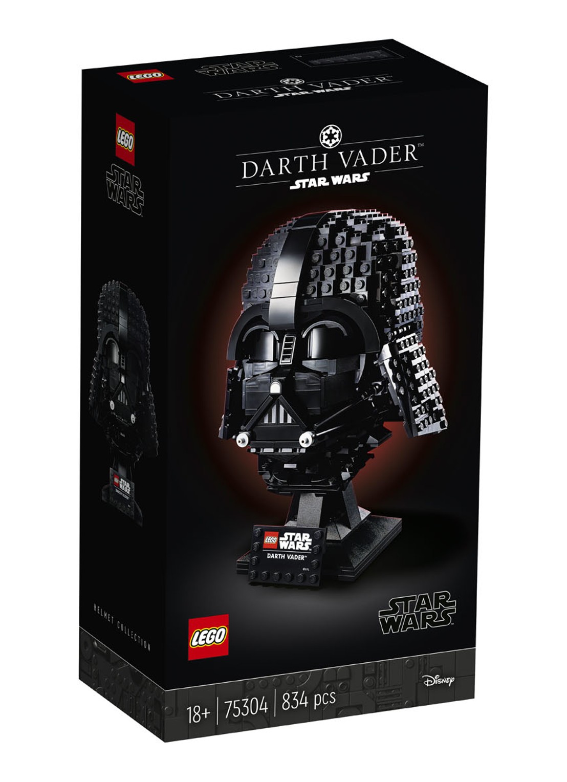 LEGO Star Wars Darth Vader helm - 75304 - voorkant 2 zwart