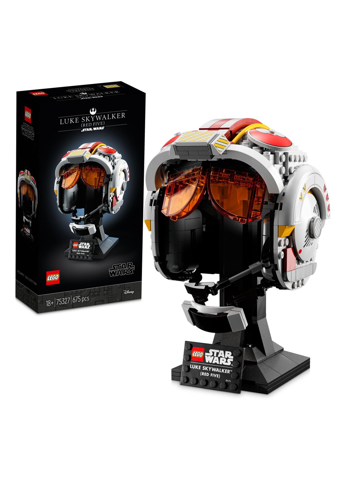 LEGO Star Wars Luke Skywalker Red Five Helm set - 75327 - detail 3 multicolor