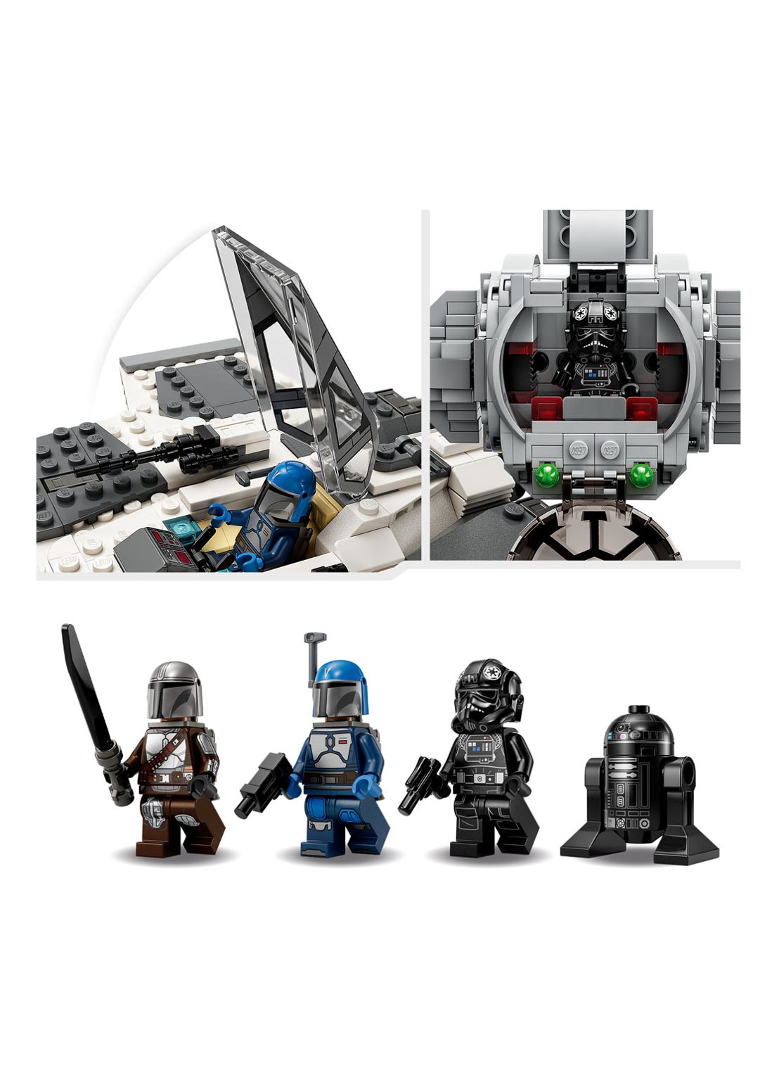 LEGO Star Wars Mandalorian Fang Fighter vs. TIE Interceptor bouwspeelgoed 75348 - detail 5 undefined