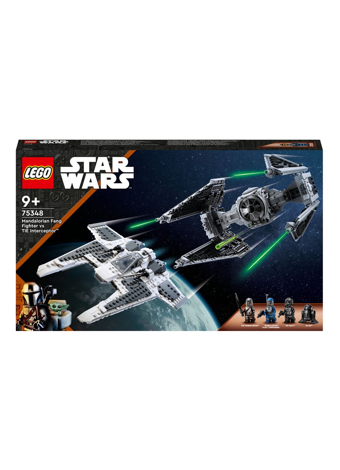 LEGO Star Wars Mandalorian Fang Fighter vs. TIE Interceptor bouwspeelgoed 75348 - voorkant undefined