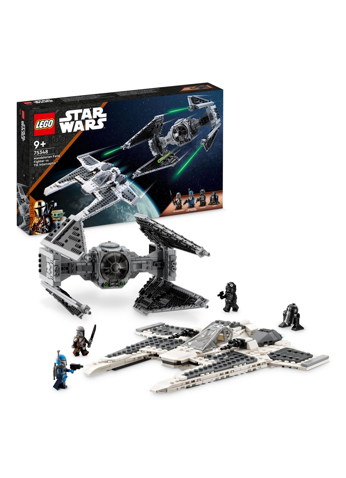 LEGO Star Wars Mandalorian Fang Fighter vs. TIE Interceptor bouwspeelgoed 75348 - voorkant 2 undefined
