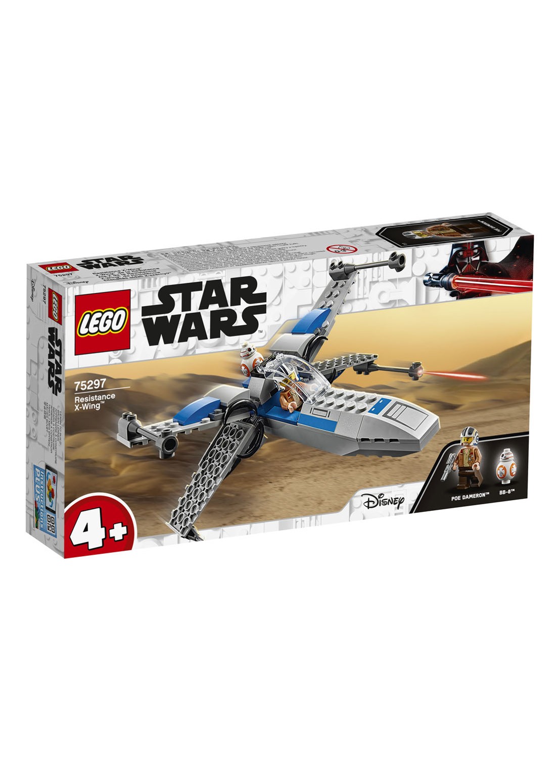 LEGO Star Wars Resistance X-Wing - 75297 - voorkant grijs
