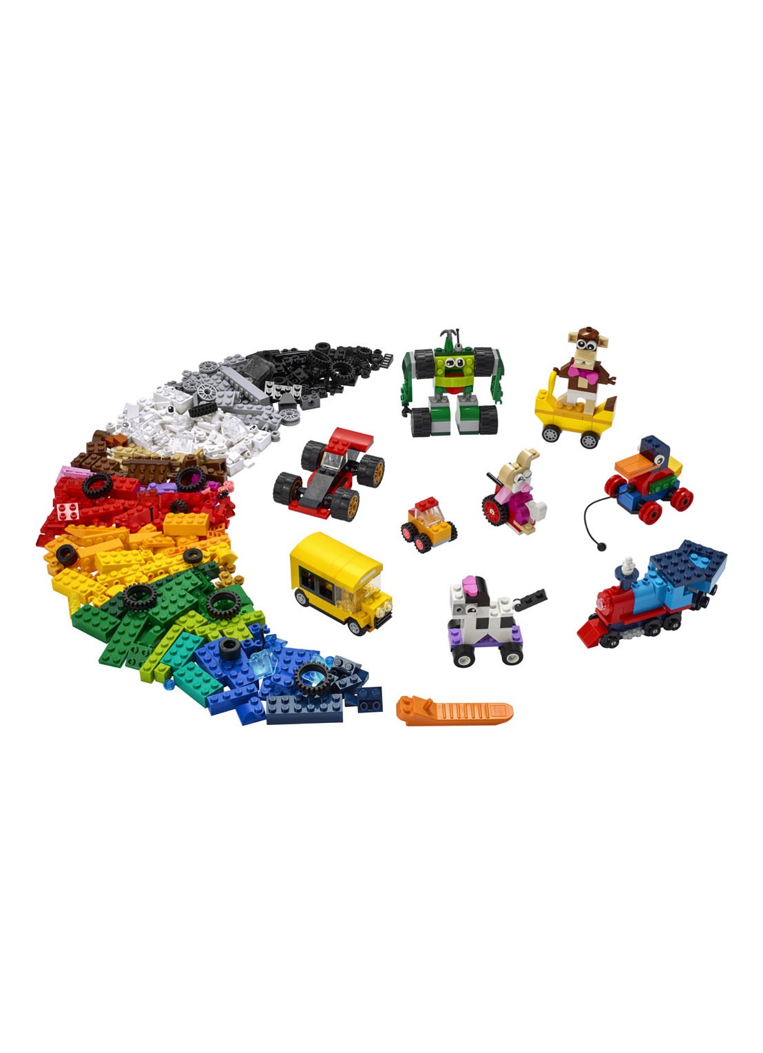 LEGO Stenen en wielen - 11014 - voorkant 2 geel