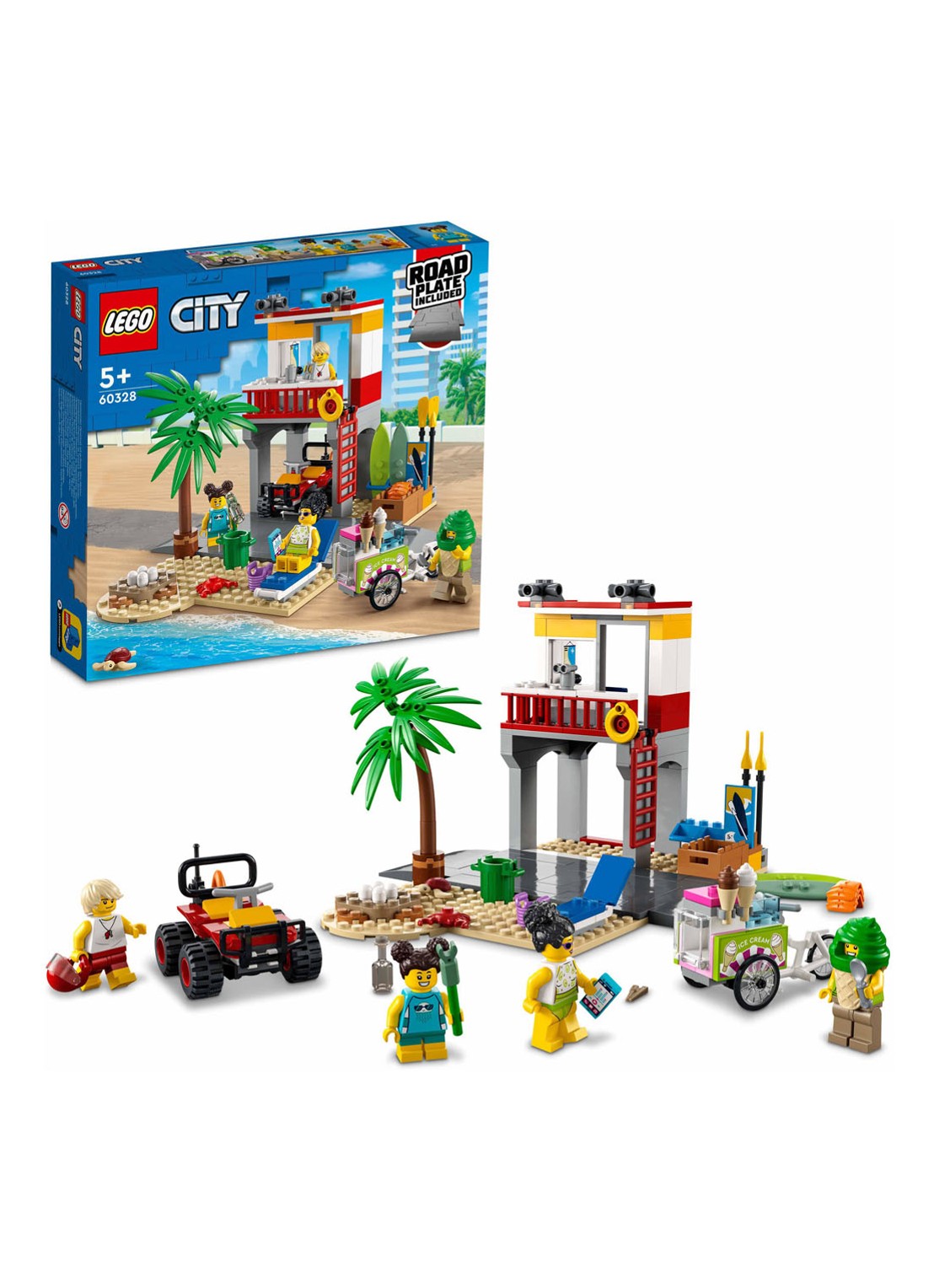 LEGO Strandwachter Uitkijkpost bouwspeelgoed - 60328 - detail 3 multicolor