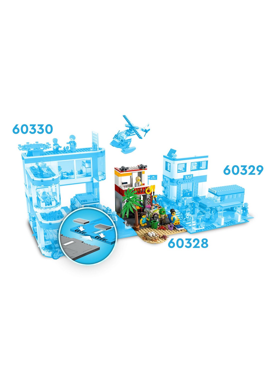 LEGO Strandwachter Uitkijkpost bouwspeelgoed - 60328 - detail 5 multicolor