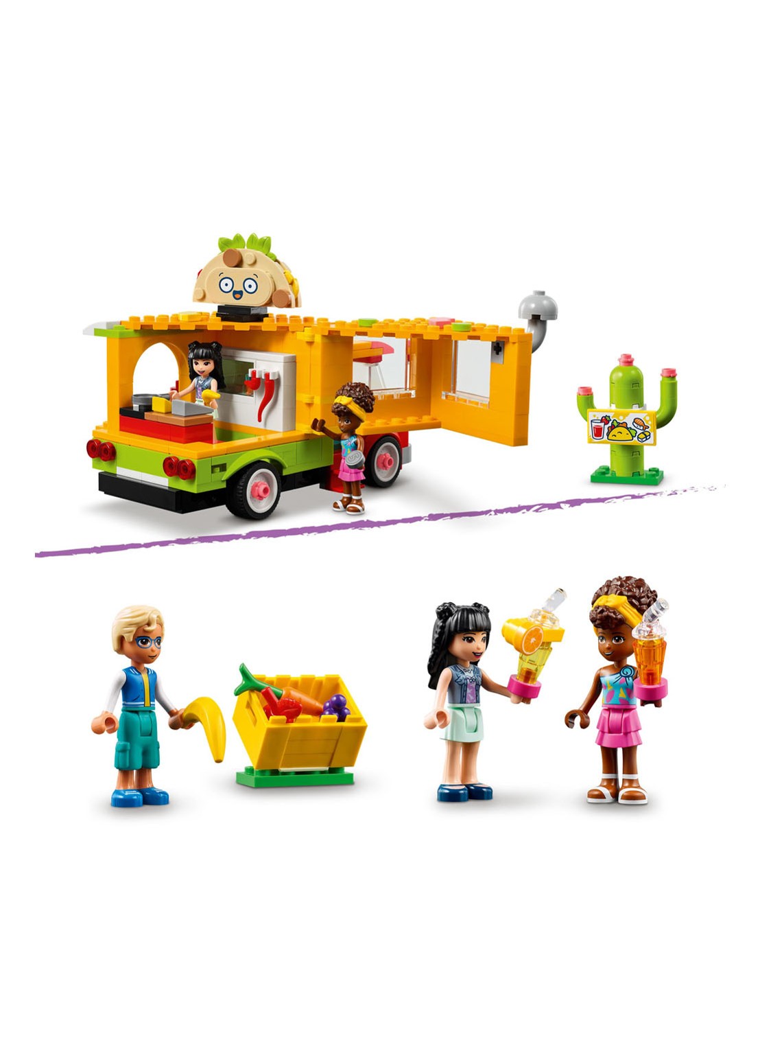 LEGO Streetfoodmarkt bouwspeelgoed - 41701 - detail 5 multicolor