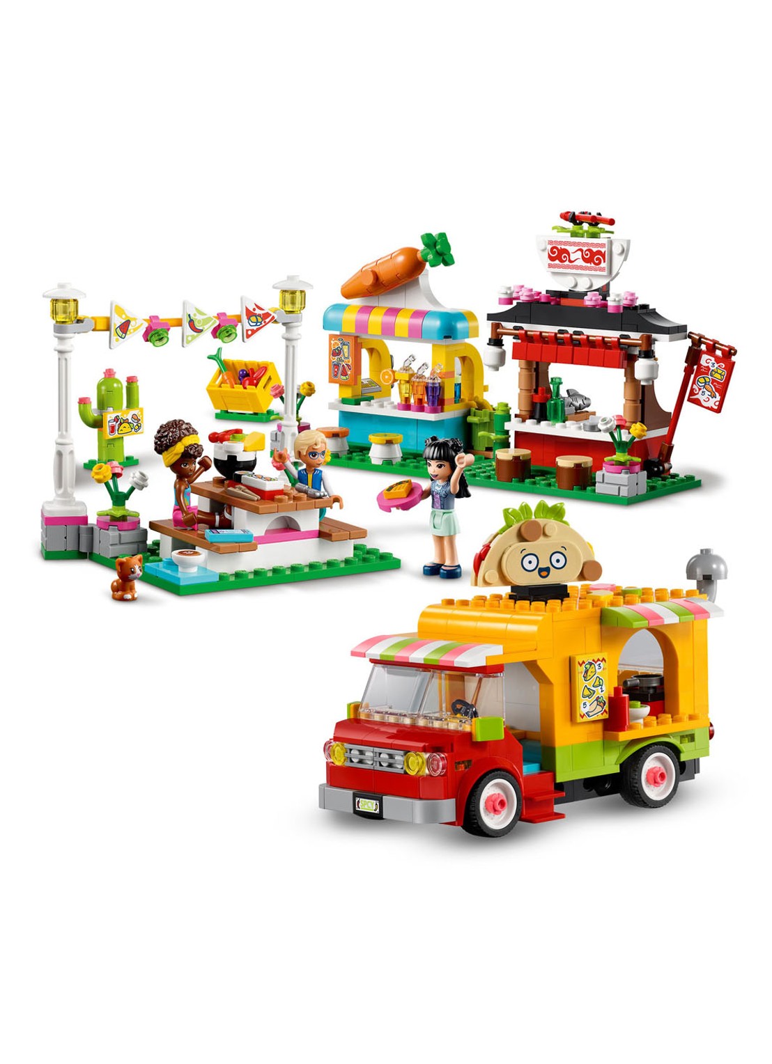 LEGO Streetfoodmarkt bouwspeelgoed - 41701 - voorkant 2 multicolor